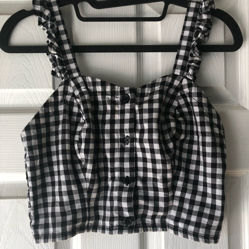 Pacsun checkered crop top